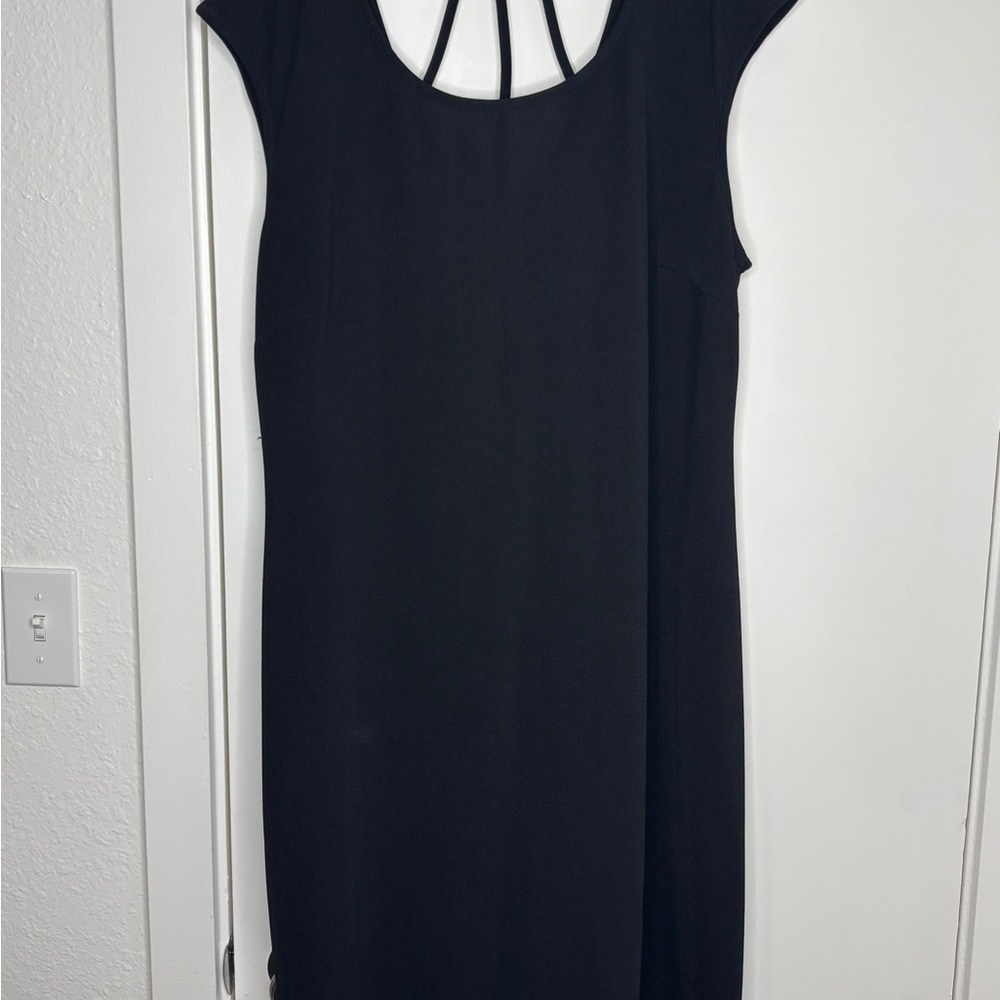 Love Squared Black Midi Dress